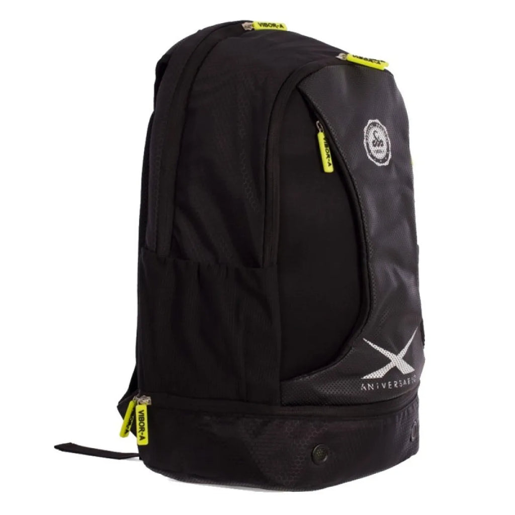 Sac à dos Vibora X Aniversario noir jaune Fluor — vue de profil
