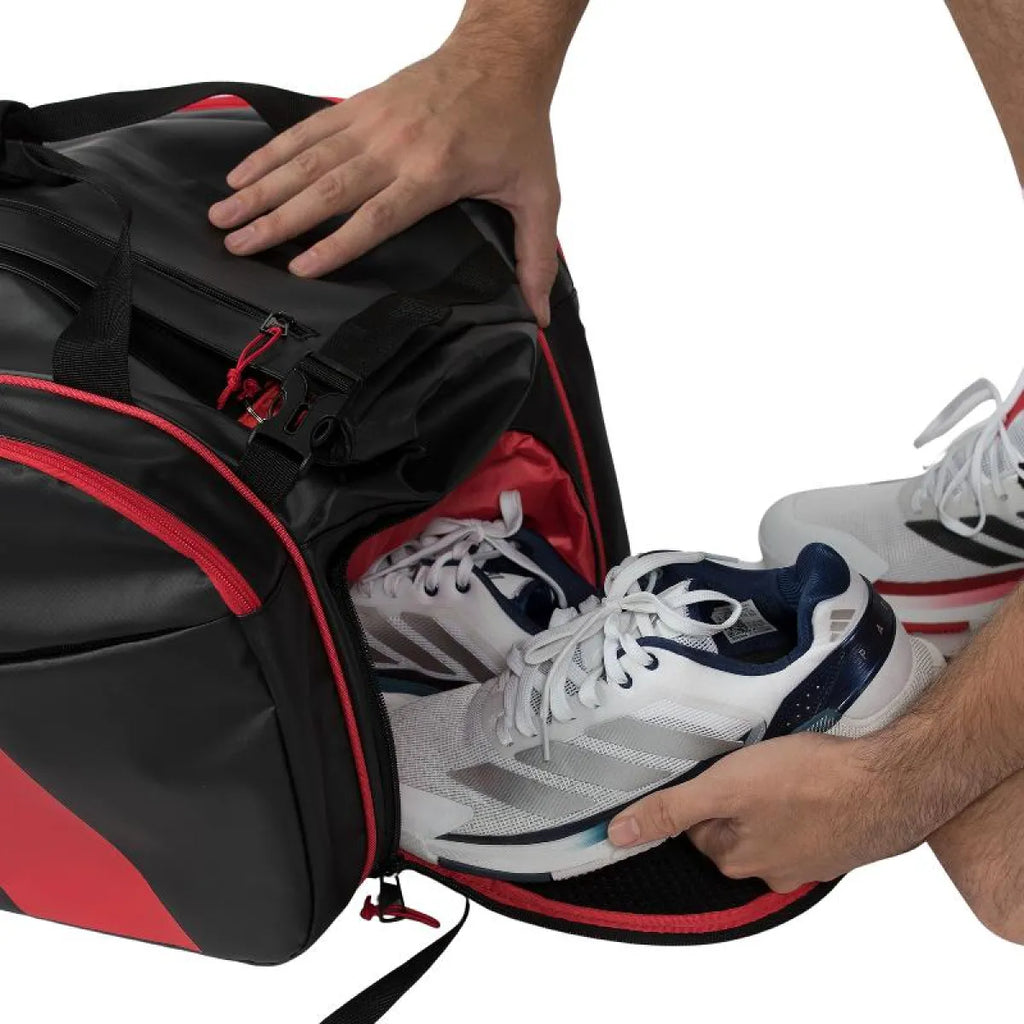 Sac de padel Adidas Ale Galan Multigame 3.5 noir rouge — vue détail 1