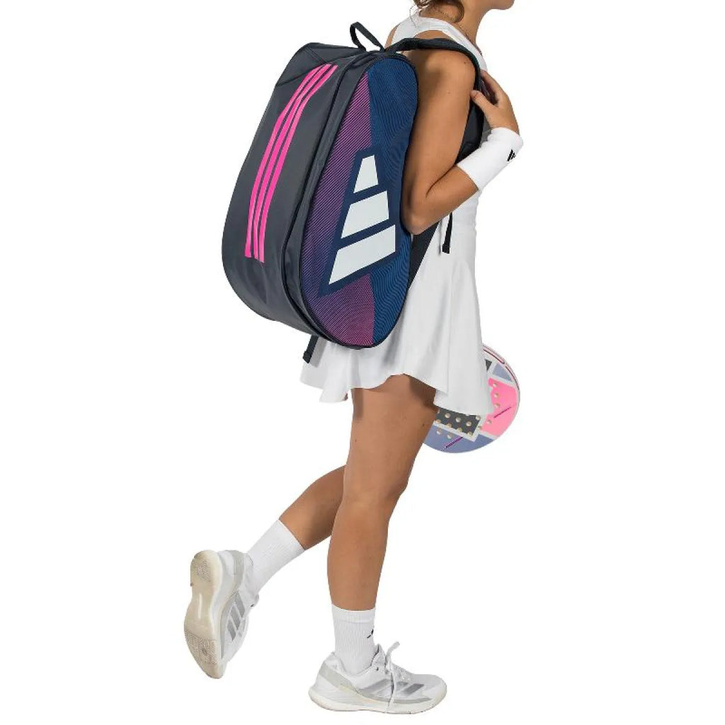 Sac de padel Adidas Control 3.5 bleu — vue en perspective