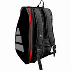 Sac de padel Adidas Control noir argent rouge — vue de profil