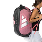 Sac de padel Adidas Marta Ortega Protour 3.5 rose noir — vue de dessus