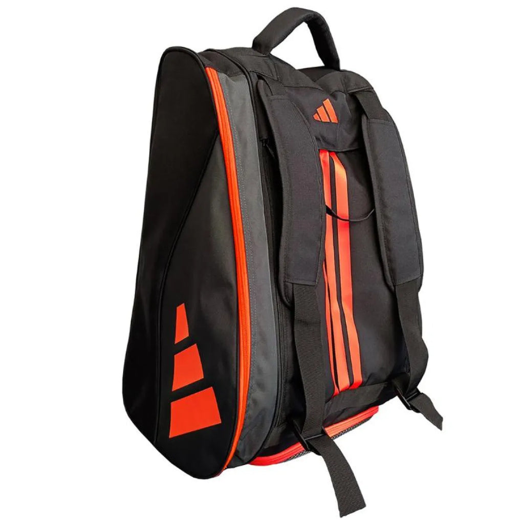 Sac de padel Adidas Tour Lite noir orange — vue de profil