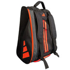 Sac de padel Adidas Tour Lite noir orange — vue de profil