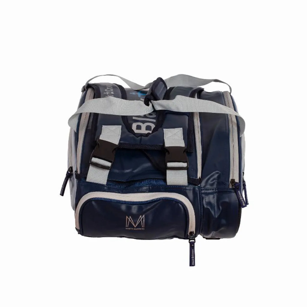 Sac de padel Black Crown Marta Marrero Hurricane Pro 4.0 bleu — vue de dos