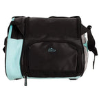 Sac de padel Black Crown Thunder noir turquoise — vue de profil 2