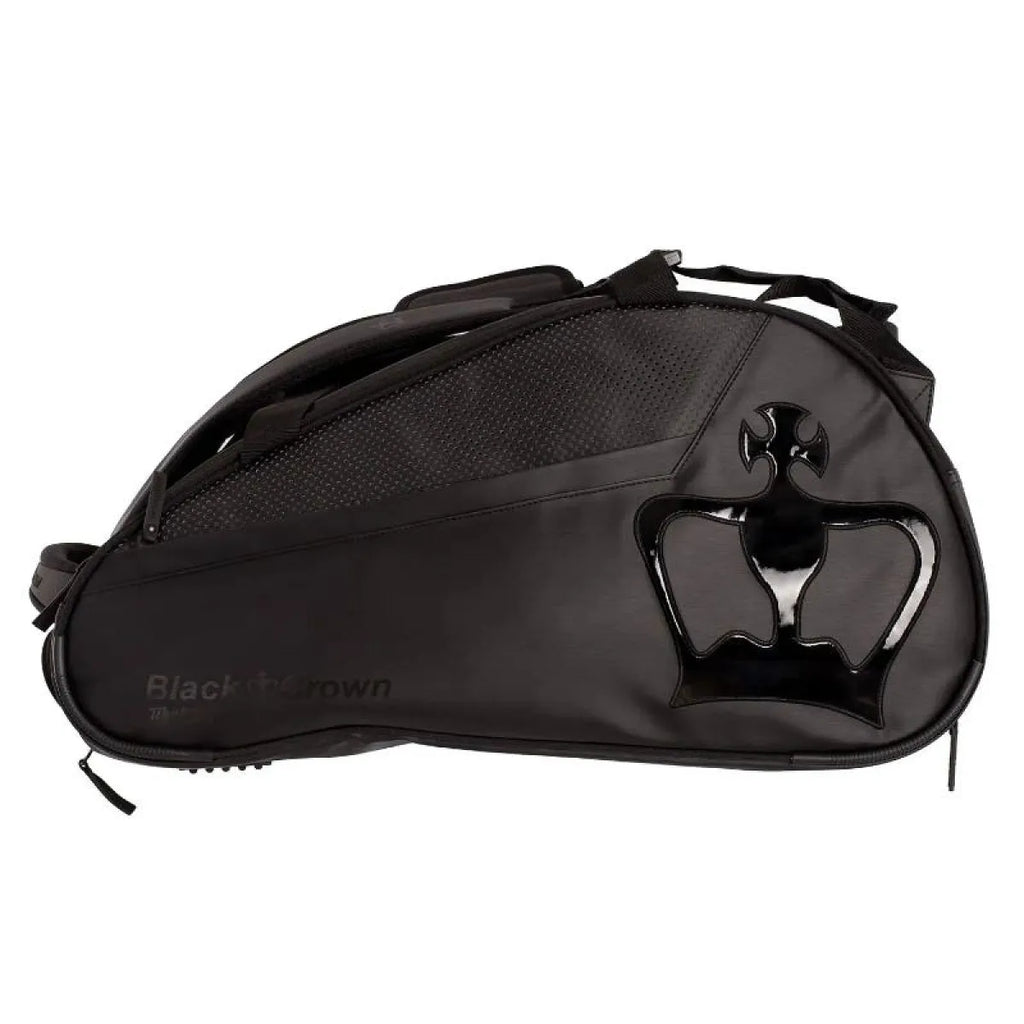 Sac de padel Black Crown Thunder noir — vue de face