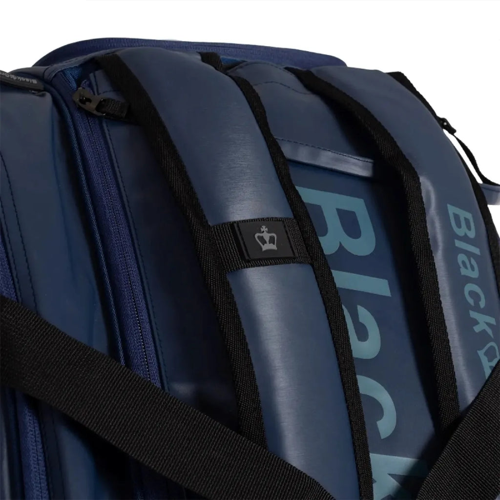 Sac de padel Black Crown Ultimate Pro 2.0 bleu — vue de dos