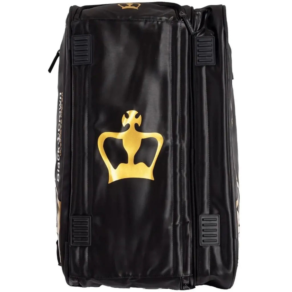 Sac de padel Black Crown Ultimate Pro 2.0 noir doré — vue de profil 2