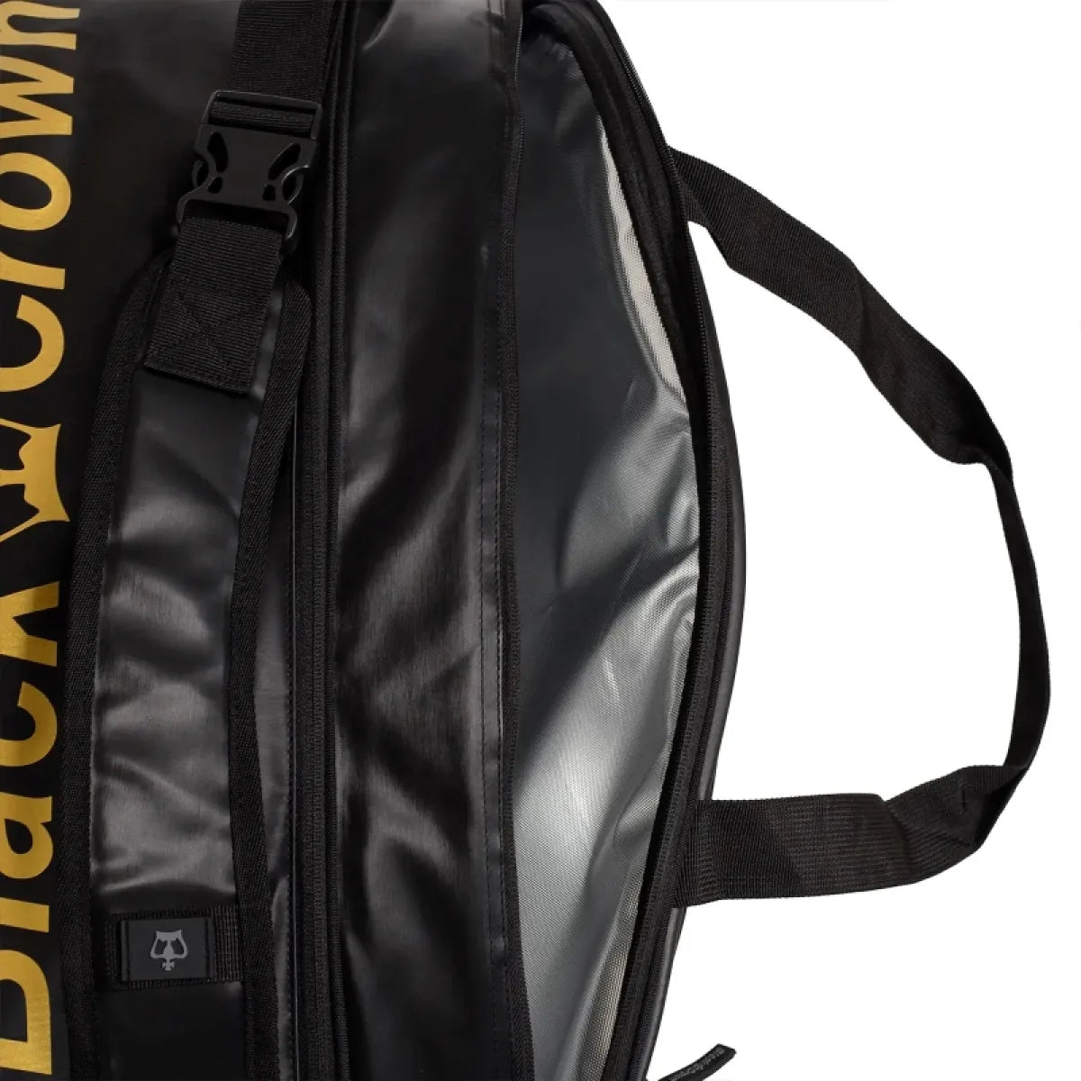 Sac de padel Black Crown Ultimate Pro 2.0 noir doré — vue en perspective