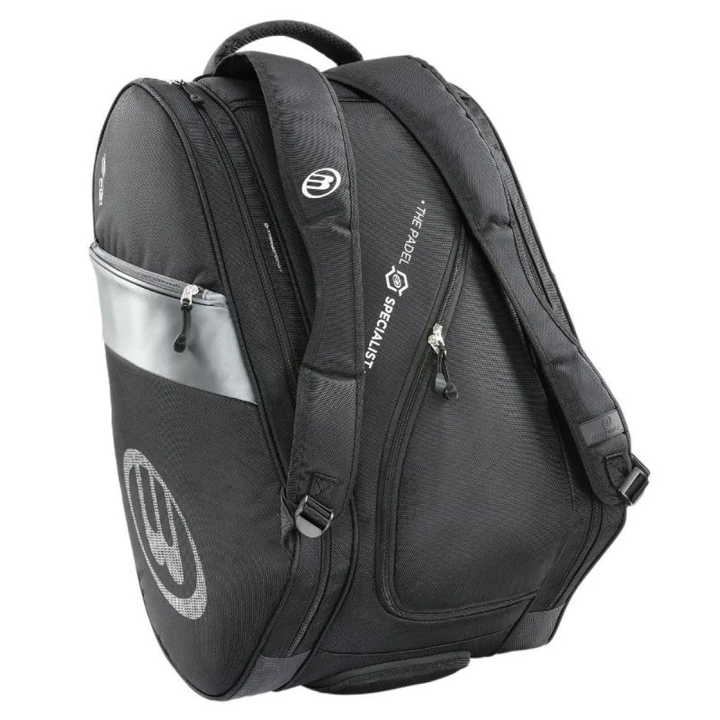 Sac de padel Bullpadel Chingotto Neuron BPP25020 noir — vue de profil