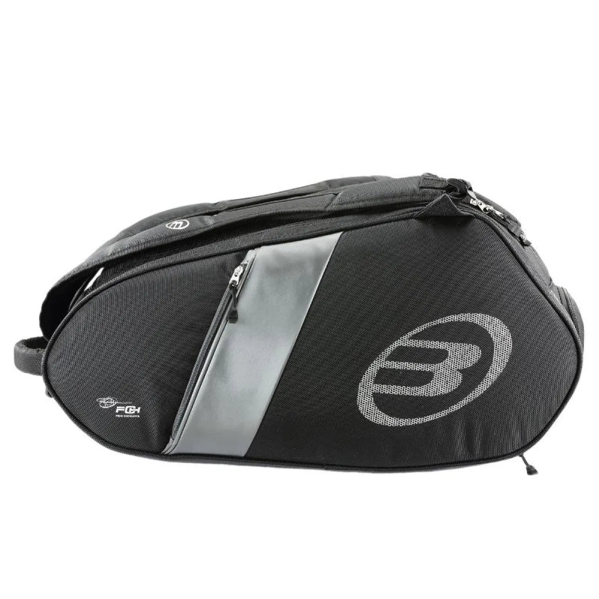 Sac de padel Bullpadel Chingotto Neuron BPP25020 noir — vue de face