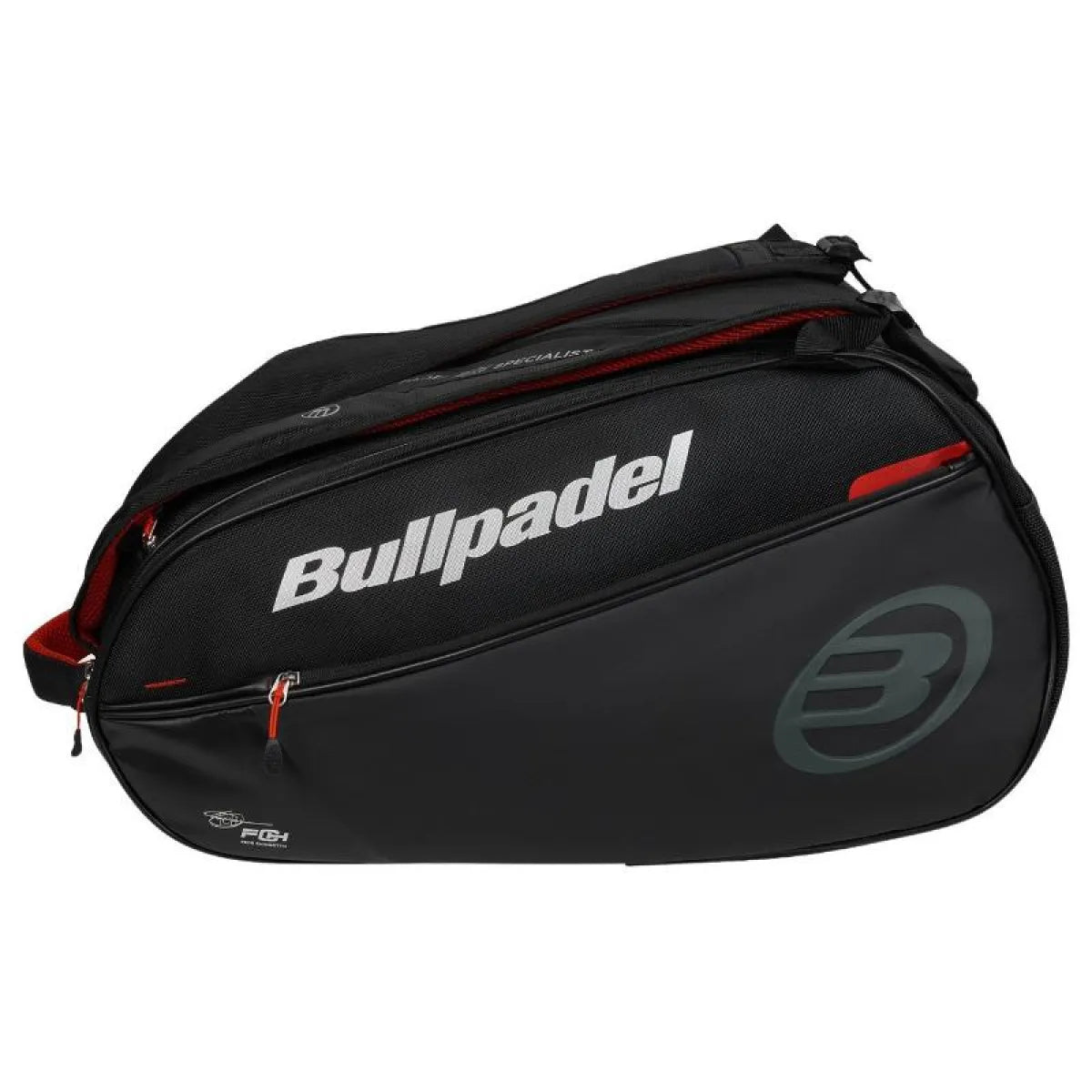 Sac de padel Bullpadel Chingotto Neuron BPP26020 noir — vue de face