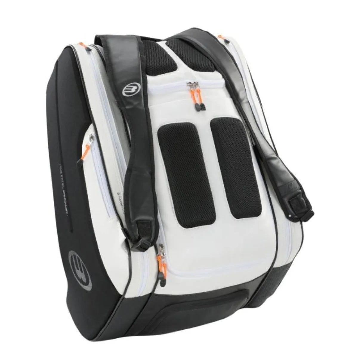Sac de padel Bullpadel Paquito Navarro Hack BPP25012 blanc — vue de profil