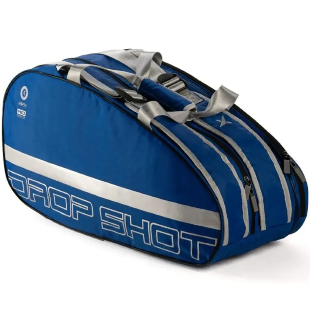 Sac de padel Drop Shot Essential 25 bleu — vue de profil