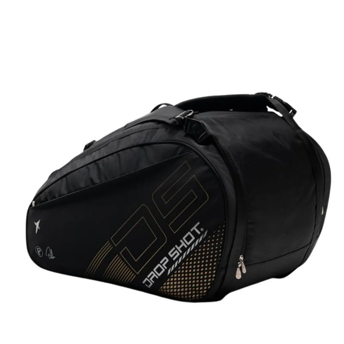 Sac de padel Drop Shot Pablo Lima Bentor noir — vue de profil 2