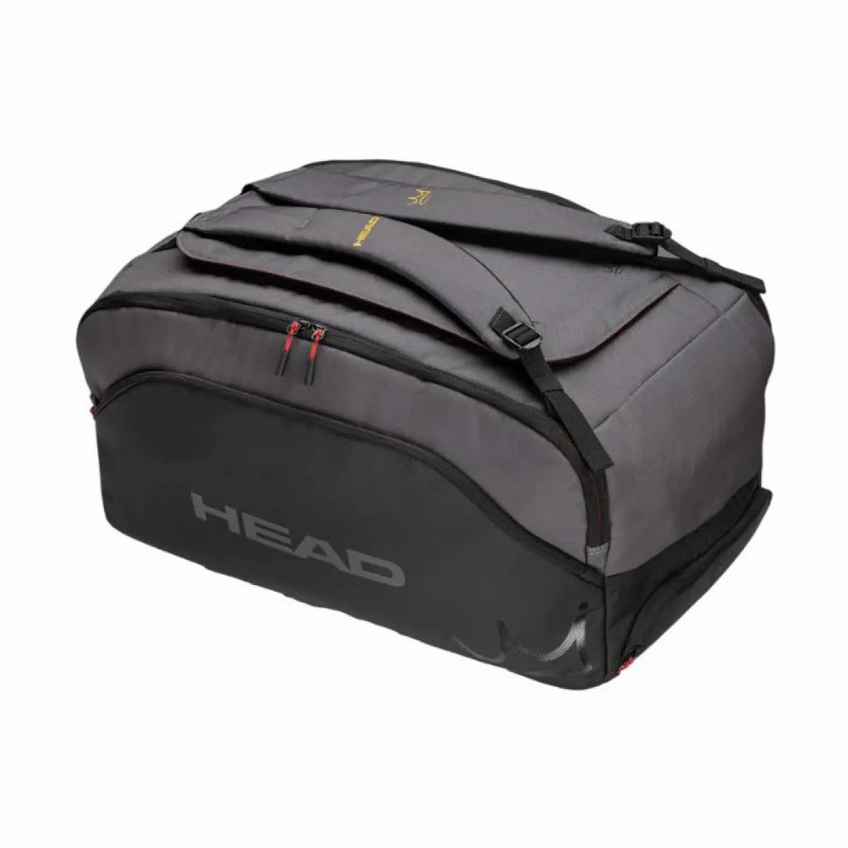 Sac de padel Head Arturo Coello Pro X Duffle L noir gris — vue de face