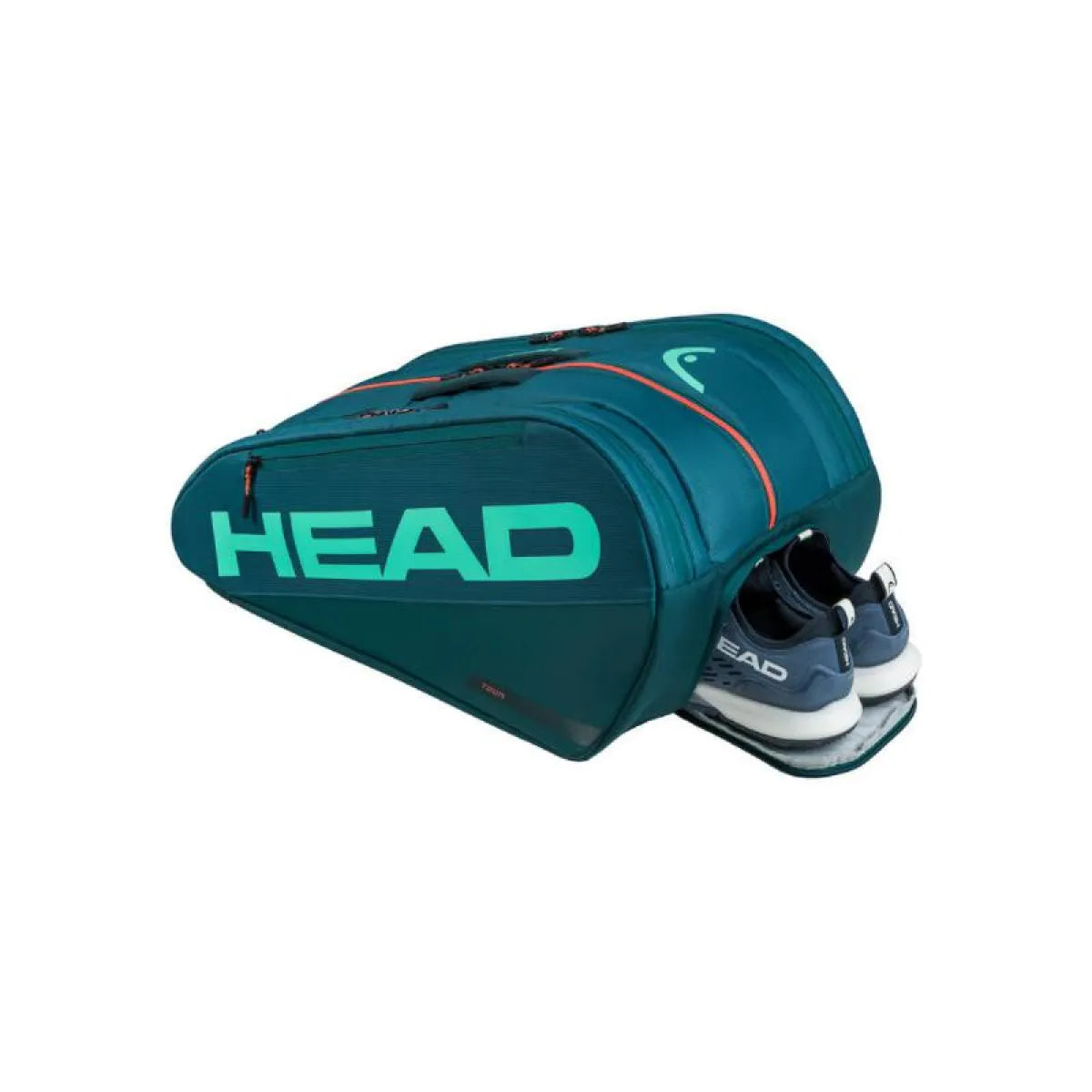 Sac de padel Head Tour Padel L vert orange — vue de profil 2