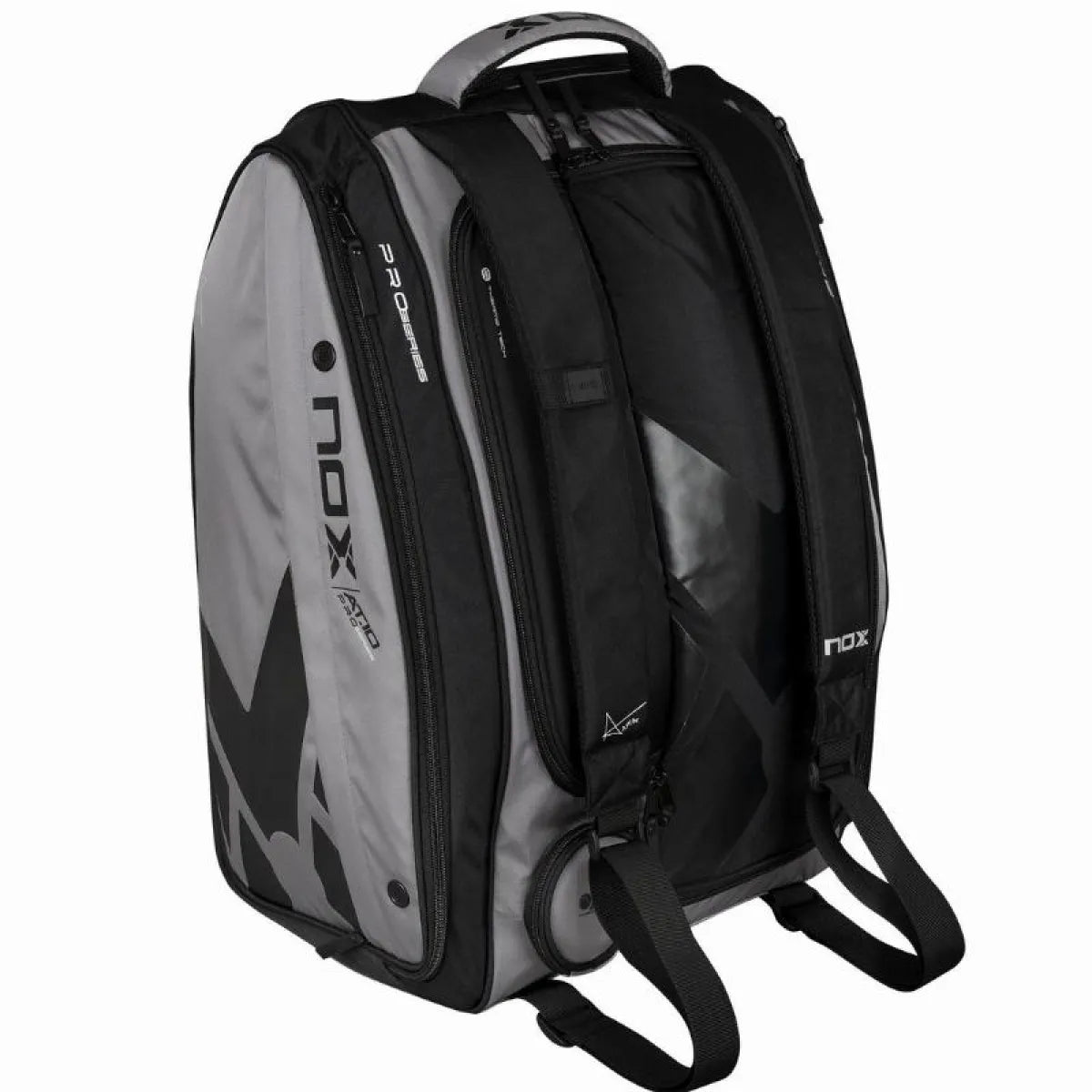 Sac de padel Nox AT10 Competition XL Compact gris — vue de profil