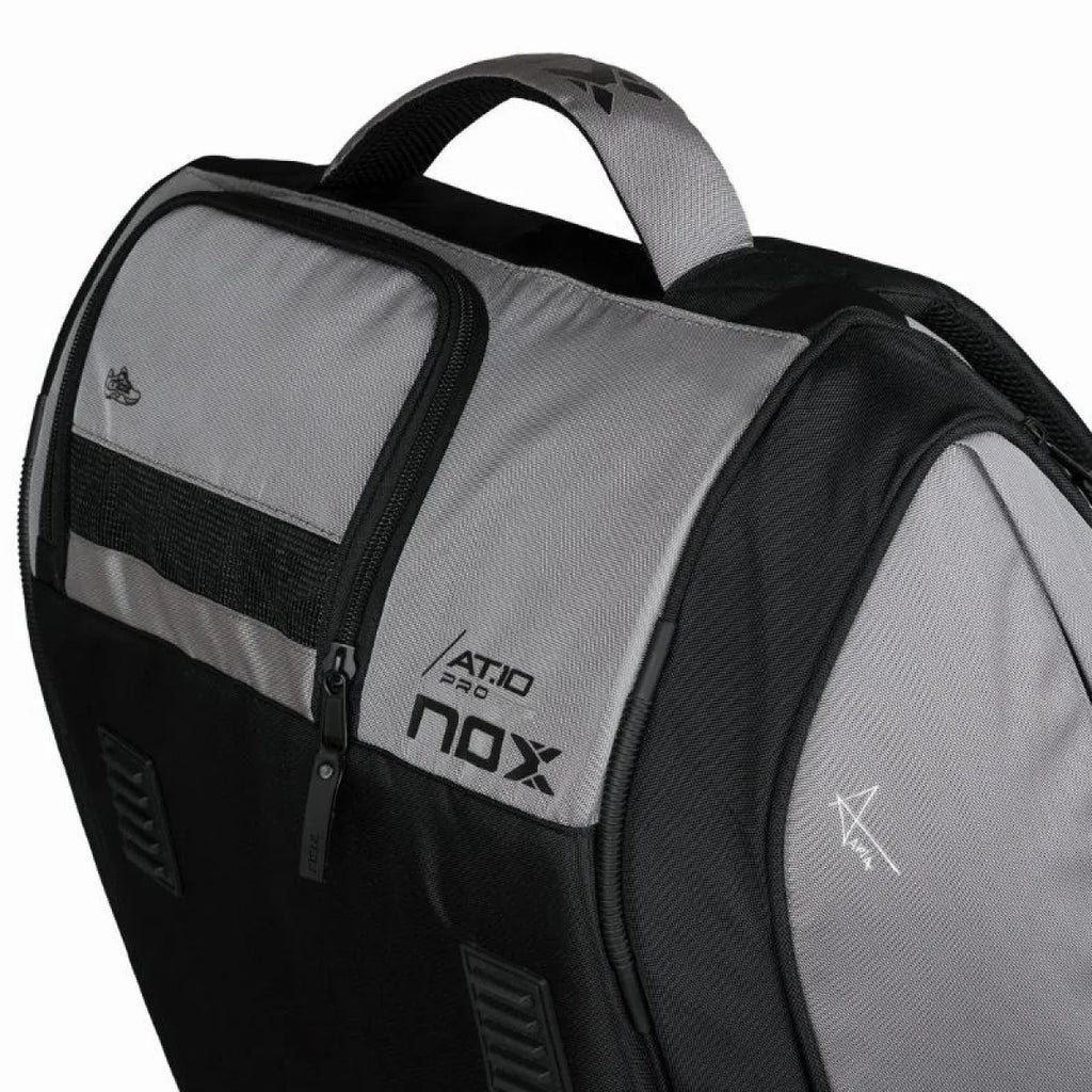 Sac de padel Nox AT10 Competition XL Compact gris — vue angle