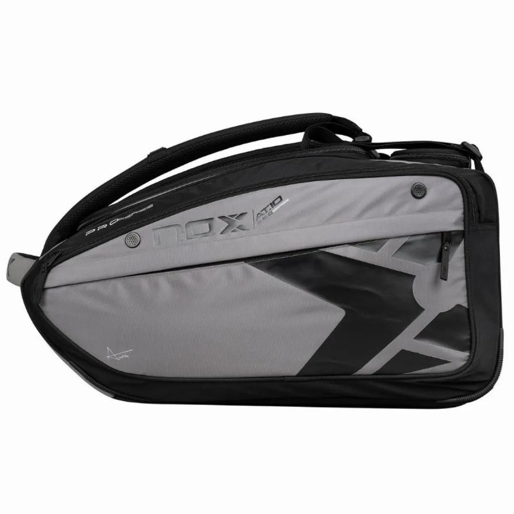 Sac de padel Nox AT10 Competition XL Compact gris — vue de face