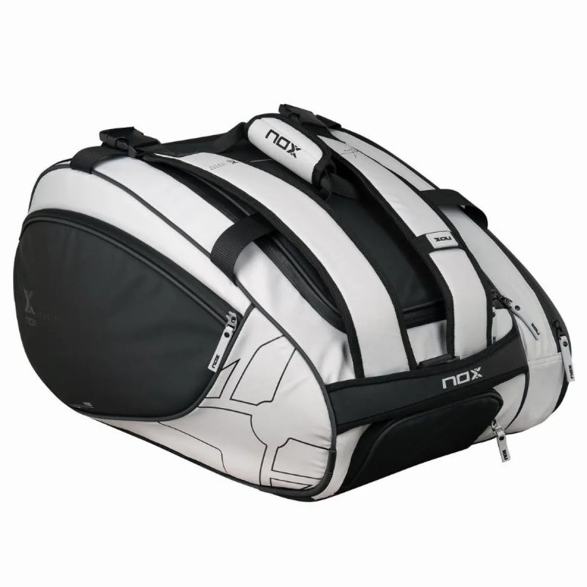 Sac de padel Nox AT10 Luxury Master Series noir blanc — vue détail 1