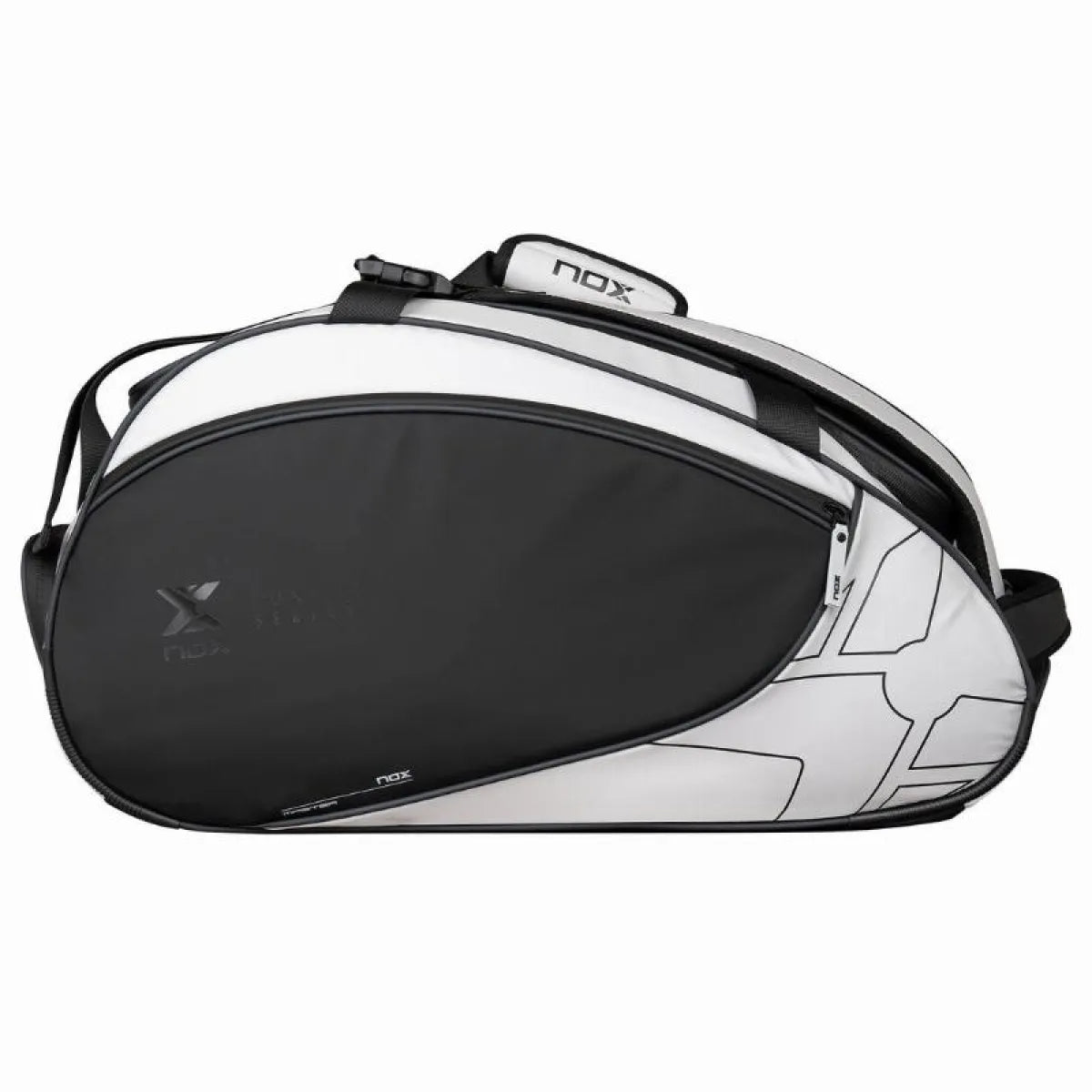 Sac de padel Nox AT10 Luxury Master Series noir blanc — vue détail 2
