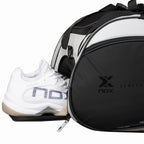 Sac de padel Nox AT10 Luxury Master Series noir blanc — vue de dessus