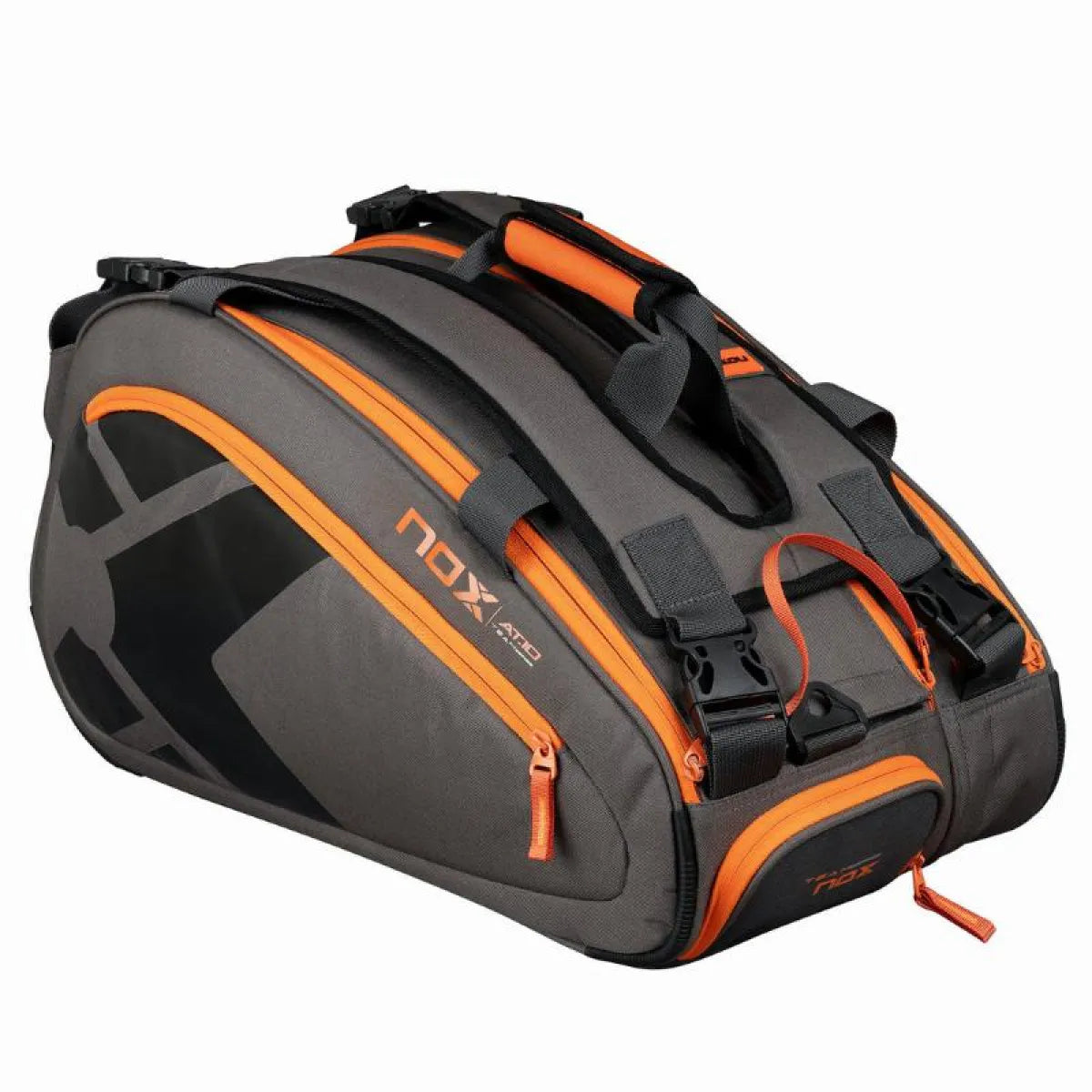 Sac de padel Nox AT10 Team gris orange — vue de profil 2