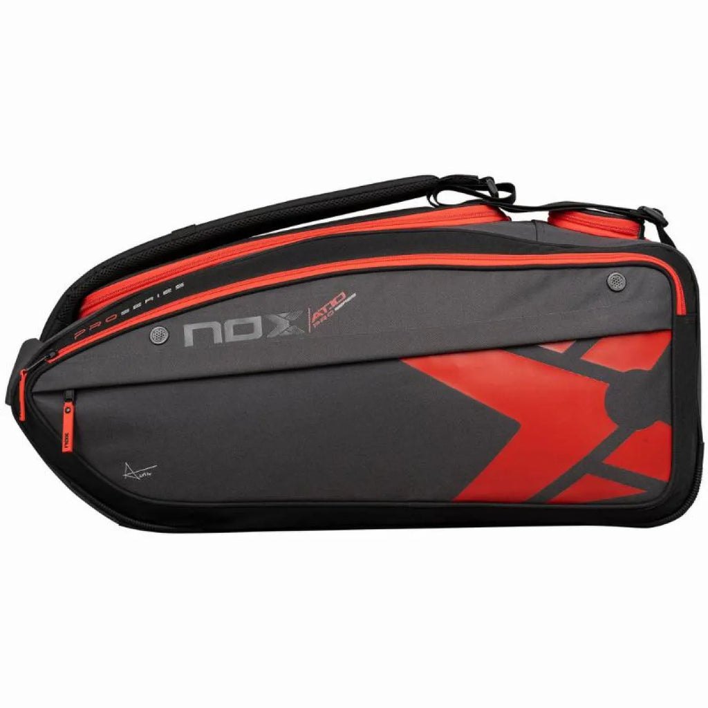 Sac de padel Nox AT10 XXL noir rouge — vue de face