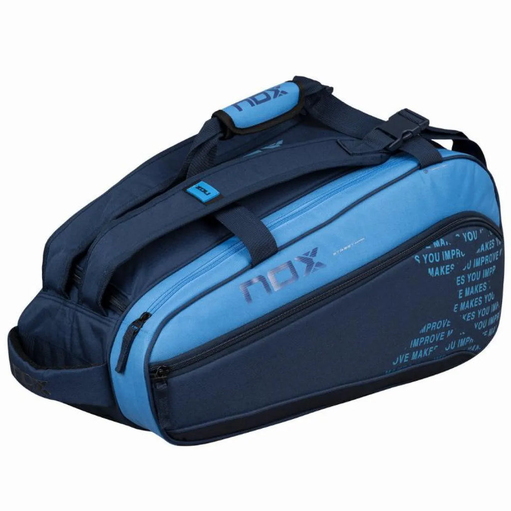 Sac de padel Nox Street Series bleu ciel — vue de profil 2
