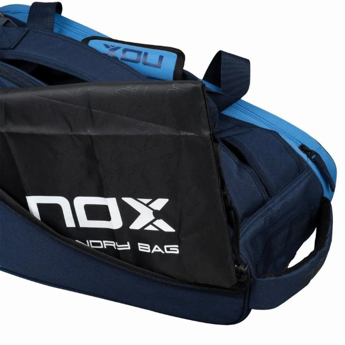 Sac de padel Nox Street Series bleu ciel — vue angle