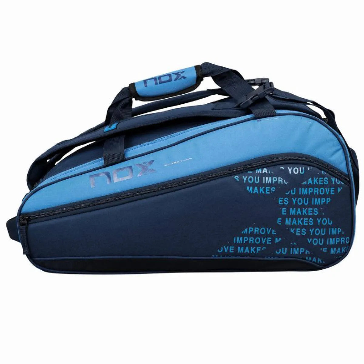 Sac de padel Nox Street Series bleu ciel — vue de face