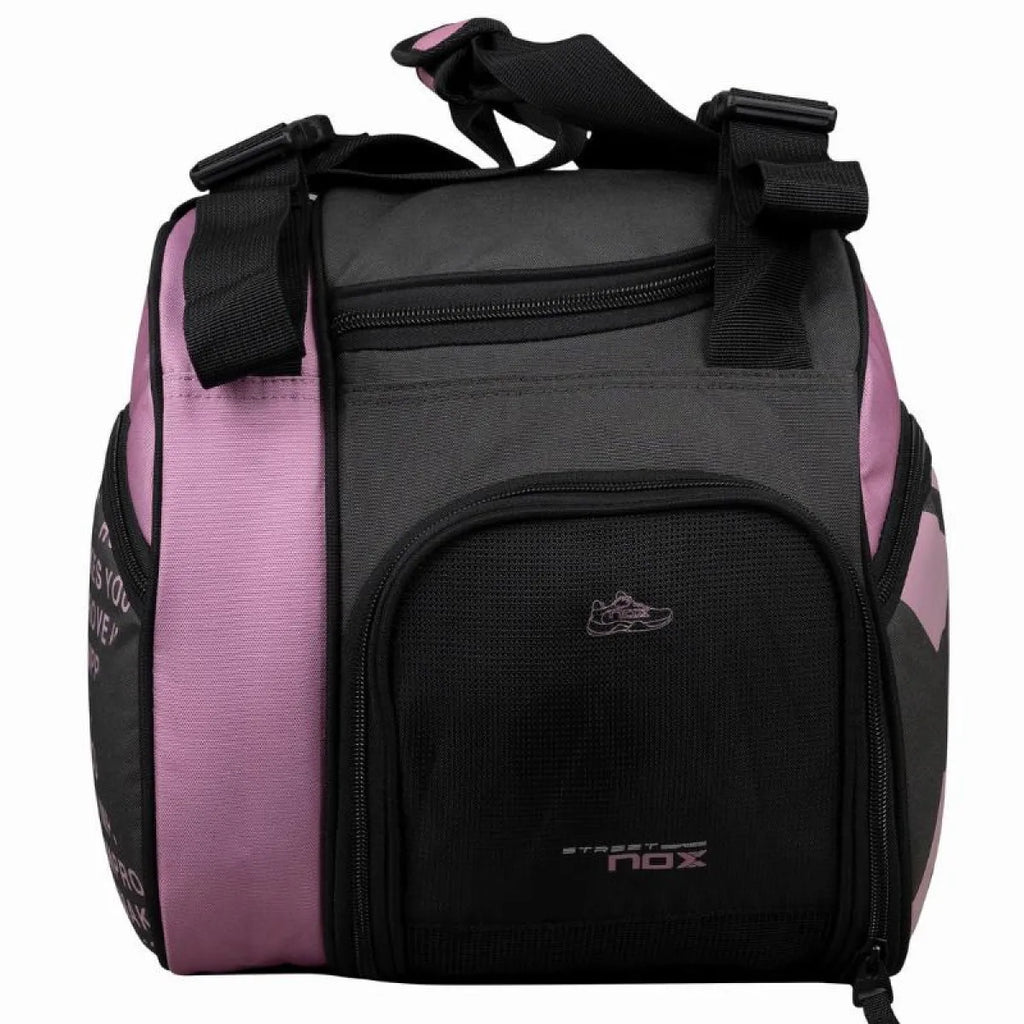 Sac de padel Nox Street Series gris rose — vue détail 2