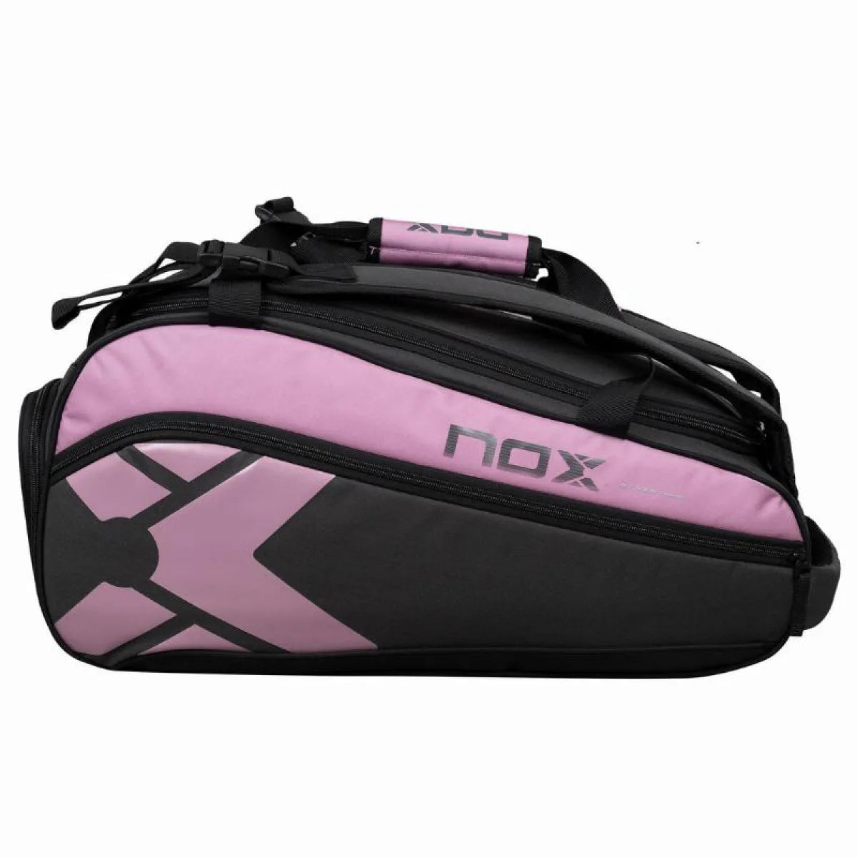Sac de padel Nox Street Series gris rose — vue en perspective