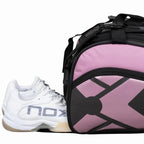 Sac de padel Nox Street Series gris rose — vue angle