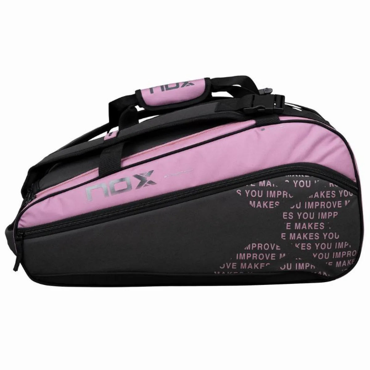 Sac de padel Nox Street Series gris rose — vue de face