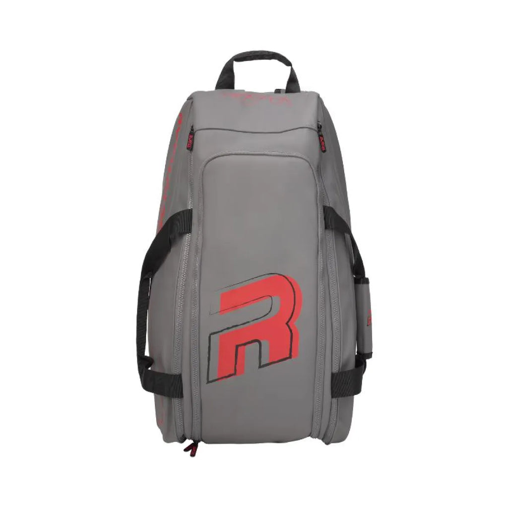 Sac de padel Royal Padel Force gris rouge — vue de profil