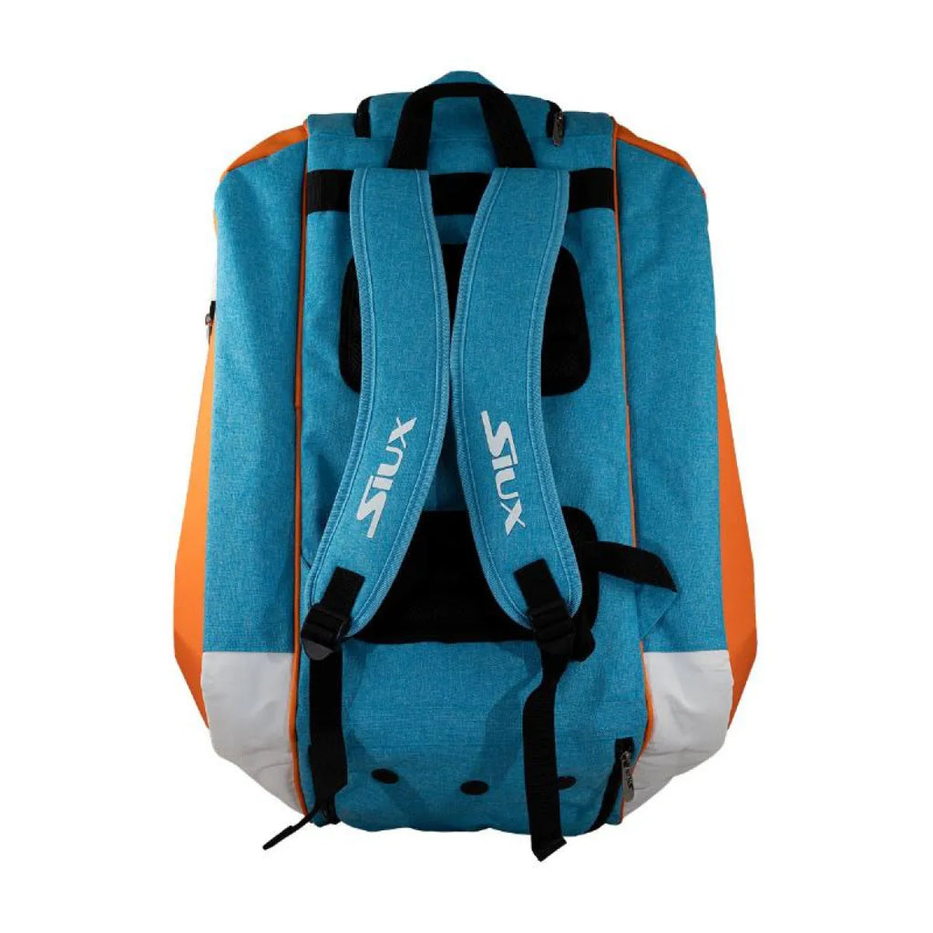Sac de padel Siux Pro Tour bleu orange — vue de profil