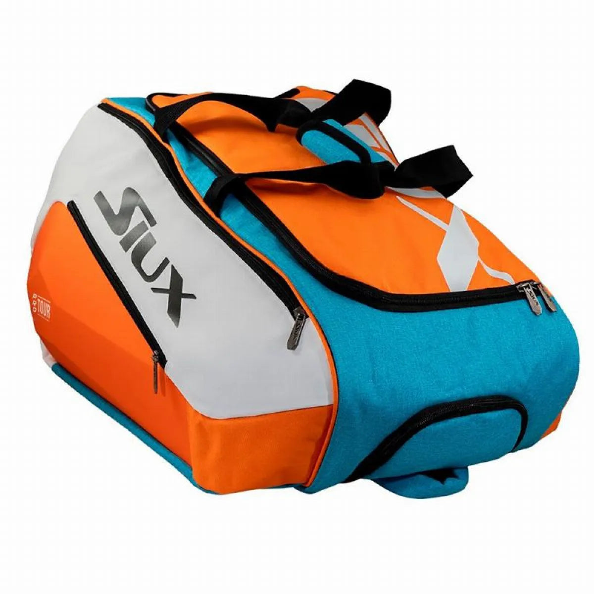 Sac de padel Siux Pro Tour bleu orange — vue de face
