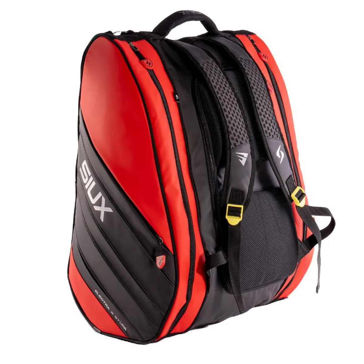Sac de padel Siux Stupa Electra rouge noir — vue de profil