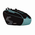 Sac de padel Softee Max noir bleu — vue de profil