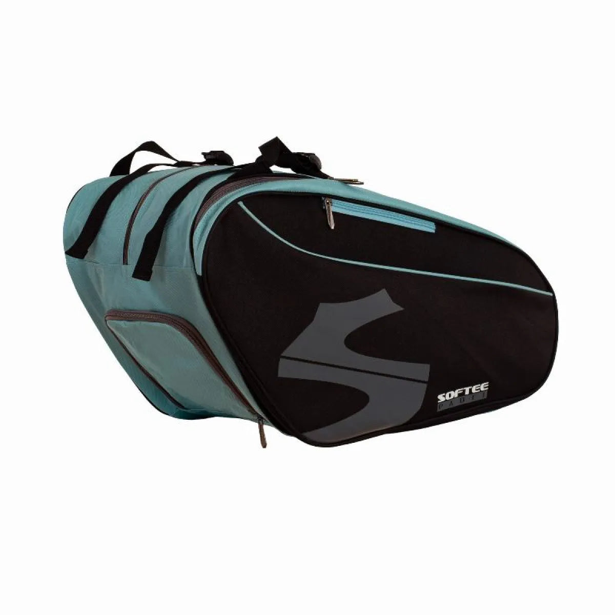 Sac de padel Softee Max noir bleu — vue de profil 2