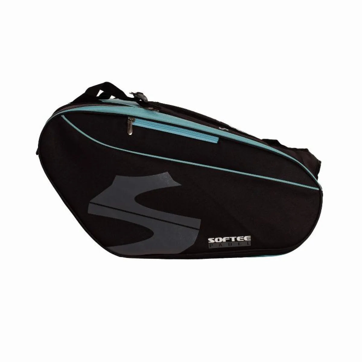 Sac de padel Softee Max noir bleu — vue de face