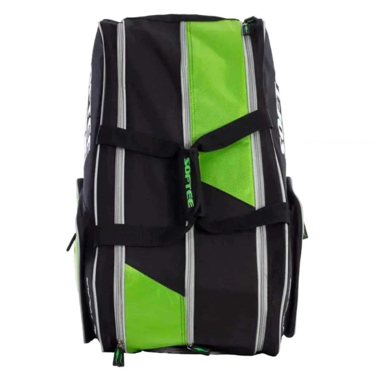 Sac de padel Softee Padel Square vert Fluor — vue de profil