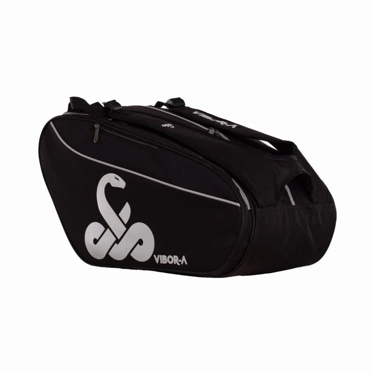 Sac de padel Vibora Evoque noir — vue de profil