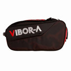 Sac de padel Vibora Technic noir rouge — vue de face
