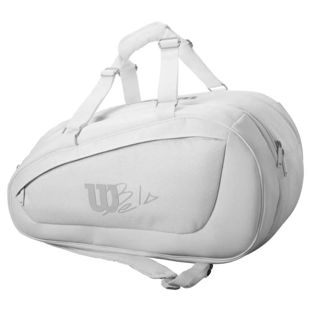 Sac de padel Wilson Bela Super Tour blanc — vue de profil