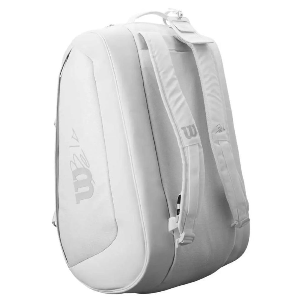 Sac de padel Wilson Bela Super Tour blanc — vue de profil 2