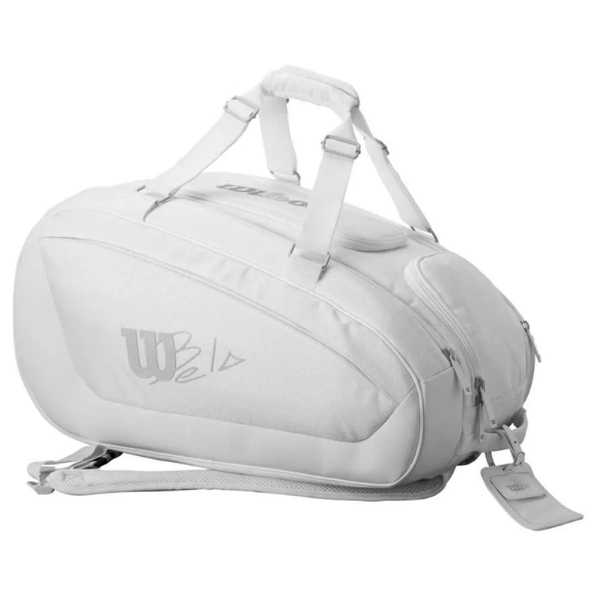 Sac de padel Wilson Bela Super Tour blanc — vue de face