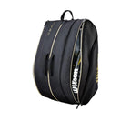 Sac de padel Wilson Defy V1 noir doré — vue détail 2